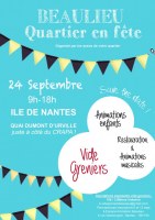 VIDE GRENIERS EN MUSIQUE dans le cadre de la fête du quartier Beaulieu Ile de Nantes