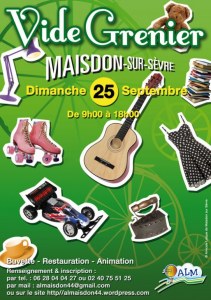 44 : 16ème VIDE GRENIER de l'ALM - MAISDON SUR SEVRE