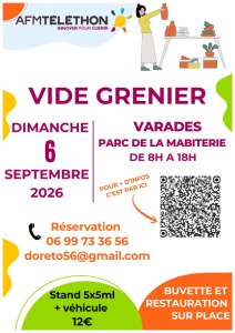 Vide grenier au profit du Téléthon