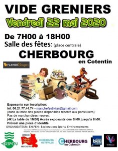 Vide greniers Vendredi 22 mai 2020 - cherbourg