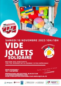 VIDE JOUETS SOLIDAIRE AU PROFIT DU TELETHON