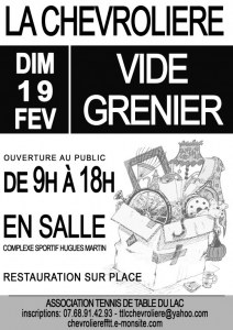 8è VIDE GRENIER EN SALLES DU TTLC-LA CHEVROLIERE