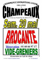 BROCANTE & VIDE-GRENIERS à CHAMPEAUX (77), le 20/05/2017