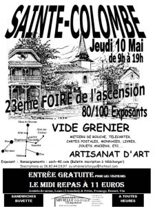 23ème foire de l’ascencion à sainte colombe