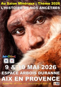 Salon Minéraux Fossiles Cristaux & Bien-Être Bijoux et Gemmes d’Aix en Provence + Expos...