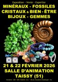 Salon Minéraux Fossiles Gemmes Météorites Cristaux & Bien-Être et Bijoux de Créateurs