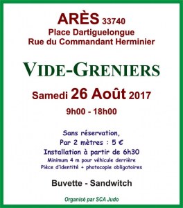 Vide-greniers du SCA Judo