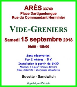 Vide-Greniers du SCA Judo