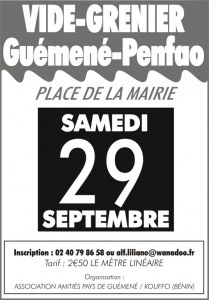 Vide grenier de la Saint Michel de Guémené-Penfao
