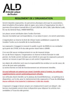 VIDE-GRENIER ALD 2019 - C'EST COMPLET ! ...