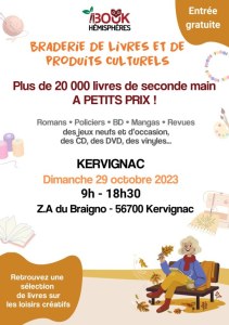 Braderie de livres et de produits culturels d'occasion