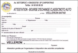 Bourse auto moto à Velleron 84740
