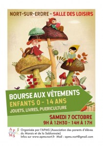 Bourse aux vêtements automne-hiver 0/14 ans - Jouets - Livres - Puériculture