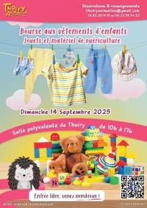 Bourse aux vêtements d'enfants, jouets et matériel de puériculture