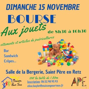 Bourse aux jouets et articles de puériculture
