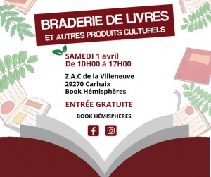 Braderie de livres et autres produits culturels