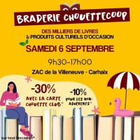 Braderie de livres et de produits culturels d'occasion