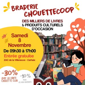 Braderie de livres et de produits culturels d'occasion