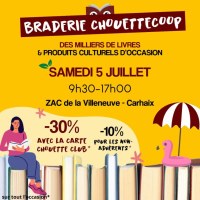 Braderie de livres et de produits culturels d'occasion
