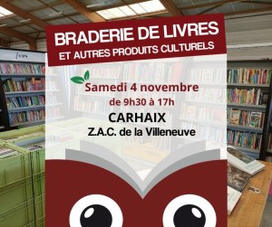 Braderie de livres et de produits culturels d'occasion