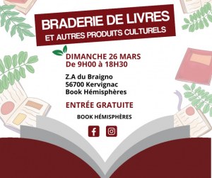 Braderie de livres et autres produits culturels