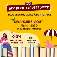 Braderie de livres et de produits culturels d'occasion