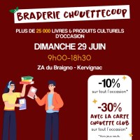 Braderie de livres et de produits culturels d'occasion