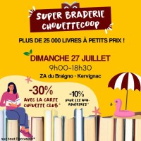 Braderie de livres et de produits culturels d'occasion