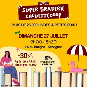 Braderie de livres et de produits culturels d'occasion
