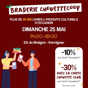 Braderie de livres et de produits culturels d'occasion