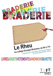 Braderie Vide grenier Apel Sainte marie