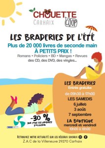 Braderie de livres et de produits culturels d'occasion