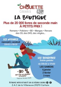 Braderie de livres et de produits culturels d'occasion