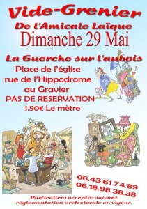 BROCANTE DE L'AMICALE LAIQUE LA GUERCHE HANDBALL