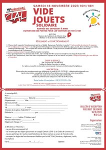 VIDE JOUETS SOLIDAIRE AU PROFIT DU TELETHON