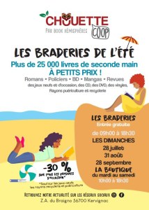 Braderie de livres et de produits culturels d'occasion