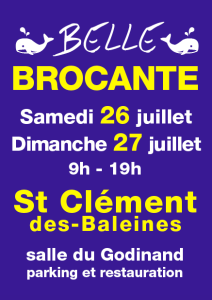Belle brocante de Saint Clément des Baleines