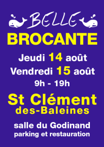 Belle brocante de Saint Clément des Baleines