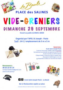 Vide-greniers de l'école Saint Joseph Pavie