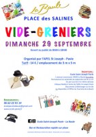 Vide-greniers de l'école Saint Joseph Pavie