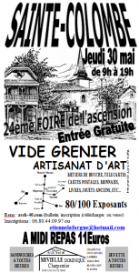 24 ème foire de l'ascension à sainte colombe