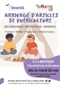 Grand arrivage de matériel de puériculture d'occasion