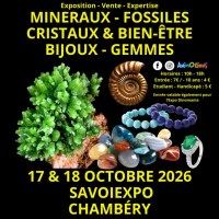 7ème Salon Minéraux Fossiles Cristaux & Bien-Être Bijoux et Gemmes  + Exposition Dinomania