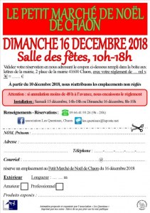 Le petit marché de noël de chaon