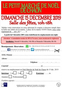 Le petit marché de noël de chaon