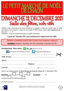 Le petit marché de noël de chaon