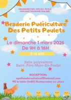 Braderie puériculture des petits poulets