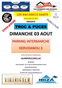 TROC ET PUCES DES MACAREUX DARTS