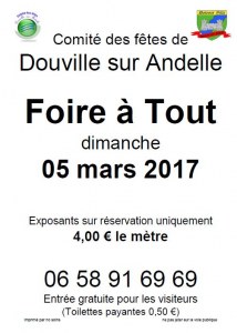 Loto annuel DOUVILLE SUR ANDELLE 05/03/2017