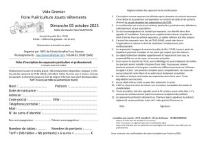 Vide grenier - Foire à la puériculture et jouets